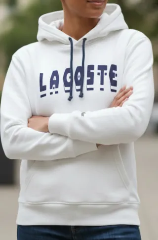 Sudadera Lacoste Blanca Talla S Capucha