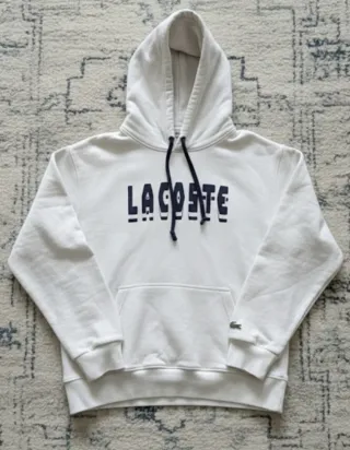 Sudadera Lacoste Blanca Talla S Capucha