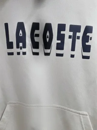 Sudadera Lacoste Blanca Talla S Capucha
