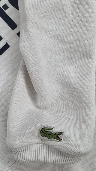 Sudadera Lacoste Blanca Talla S Capucha