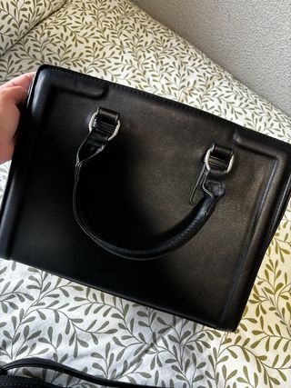 Bolso piel sintética negro