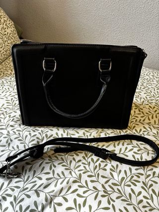 Bolso piel sintética negro