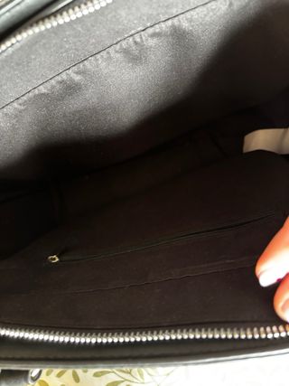 Bolso piel sintética negro