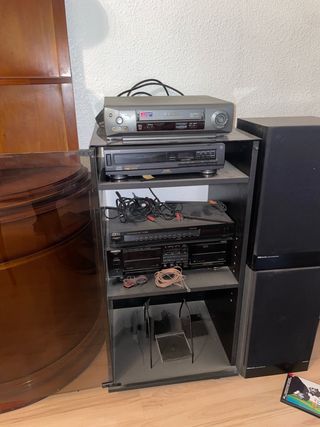 Equipo de sonido vintage Philips y Kenwood