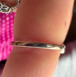 Sortija Plata Corazón Azul 18mm