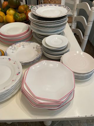 Lote 100 Platos Hondos, Llanos y Pequeños