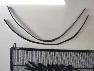 Protector radiador moto aluminio negro