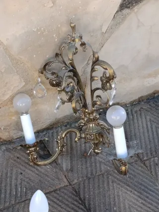 Lámpara araña y candelabro