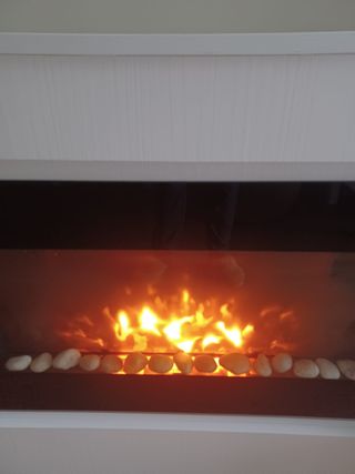 Chimenea Eléctrica Klindo con Armario y Ruedas