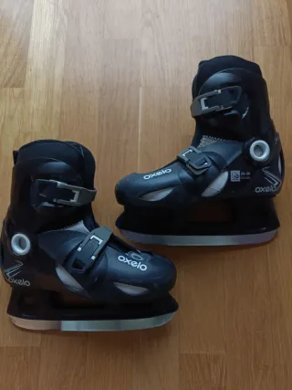 Patines de hielo Oxelo ajustables. Talla 34-36