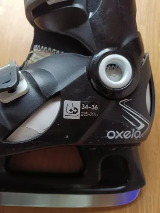 Patines de hielo Oxelo ajustables. Talla 34-36