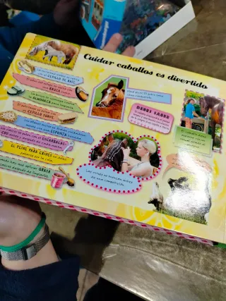 Libro-puzzle infantil sobre caballos. Incluye 4