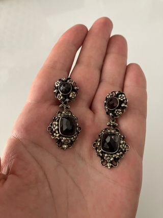 Pendientes Antiguos Plata de Ley