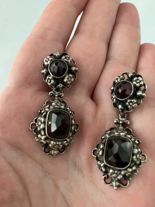 Pendientes Antiguos Plata de Ley