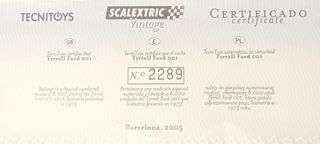 Coche slot Scalextric Vintage Tyrrell-Ford