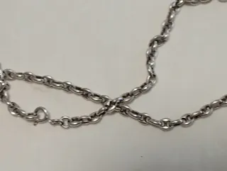 Collana con pendente in argento 925 e ambra