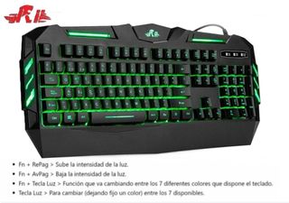 TECLADO Rii RK900 RETROILUMINADO RGB.