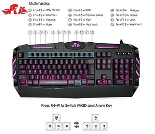 TECLADO Rii RK900 RETROILUMINADO RGB.