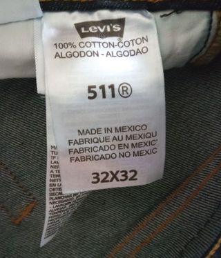 Pantalón vaquero Levis 511 W32 L32