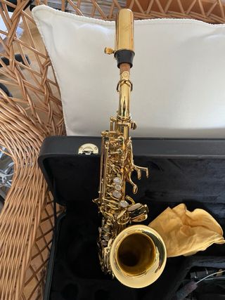 SAXO SOPRANO CURVO YANAGISAWA 991 CAMPANA GRABADA