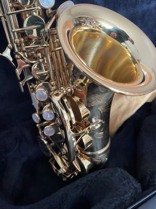 SAXO SOPRANO CURVO YANAGISAWA 991 CAMPANA GRABADA