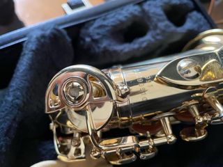 SAXO SOPRANO CURVO YANAGISAWA 991 CAMPANA GRABADA