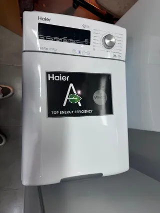 Lavadora carga soprior Haier 8kg con garantia tran