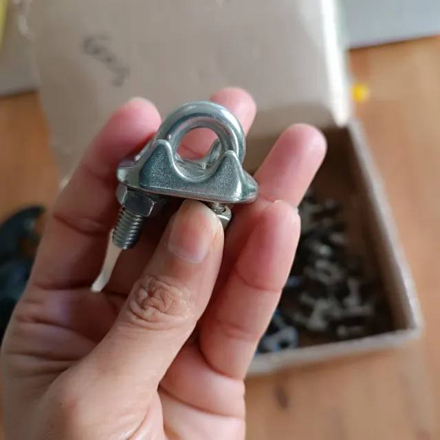 30 abrazaderas para cable de acero inoxidable