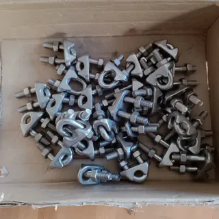 30 abrazaderas para cable de acero inoxidable