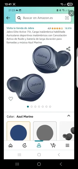 Auriculares jabra élite active 75t