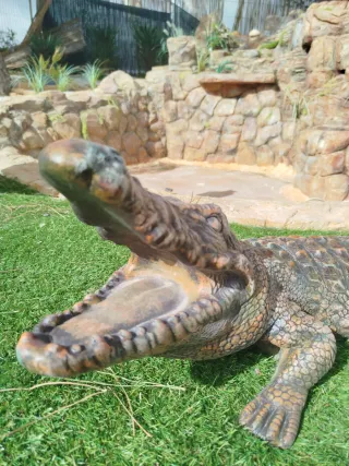 Cocodrilo grande decorativo