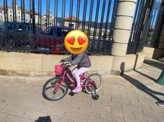Bicicleta niña rosa