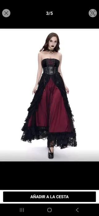 Falda Gótica con encaje