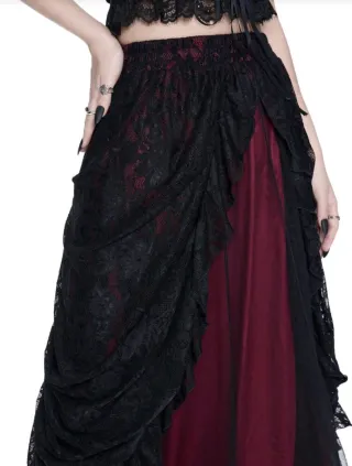 Falda Gótica con encaje
