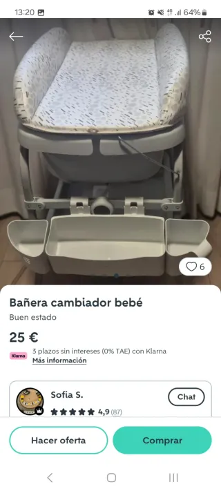 Bañera cambiador Jané