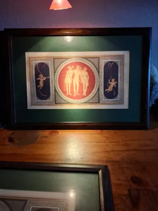 2 CUADROS MISMA TEMÁTICA ROMANA