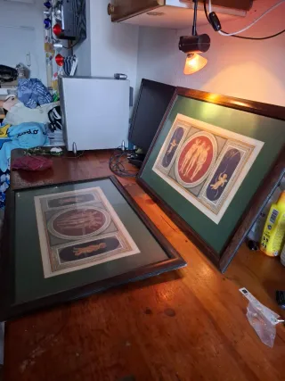 2 CUADROS MISMA TEMÁTICA ROMANA