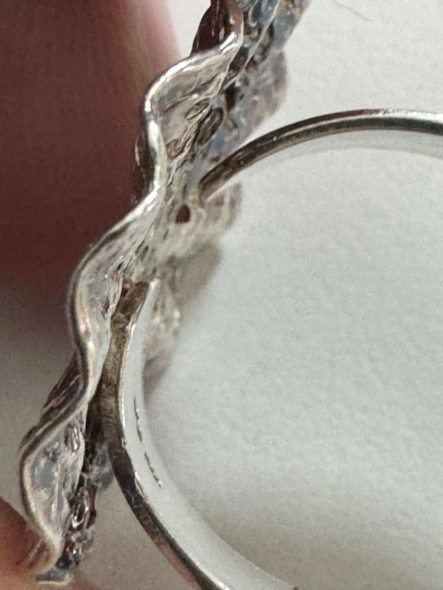 Anillo Plata Ajustable Diseño Calado