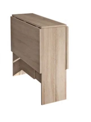 Mesa plegable roble natural