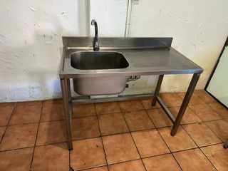 Fregadero industrial acero inoxidable