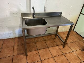 Fregadero industrial acero inoxidable