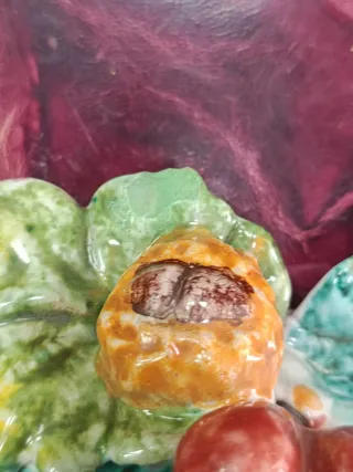 Máscara italiana de barro Dios Baco