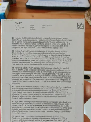 Google Pixel 7 128 GB Blanco + 2 fundas