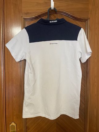 Polo England Rugby blanco | Talla 13 años