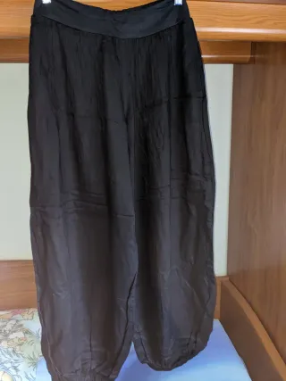 Pantalones anchos Natura talla S/M Azul, negro y v