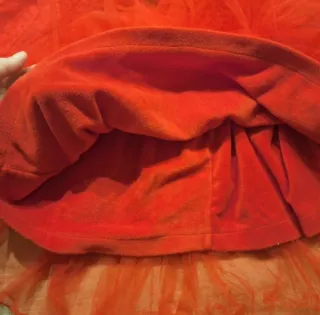 Vestito orientale rosso 4 anni