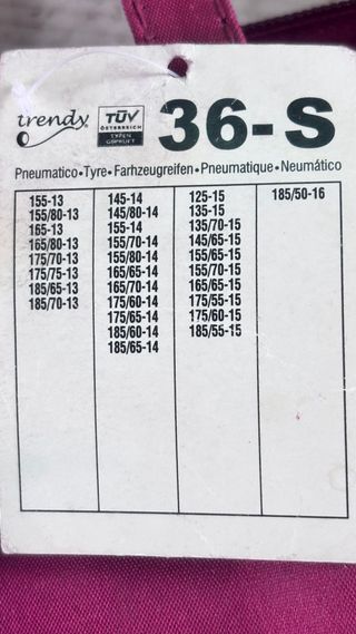 Cadenas textiles para nieve