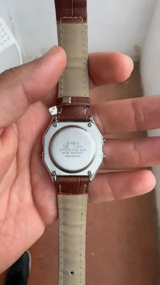Reloj Casio A159W Correa Marrón Modificada.