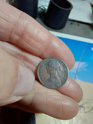 Moneda Antigua Victoria D.C. Brit. Reg.