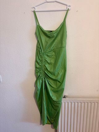 Vestido de fiesta engomado Verde